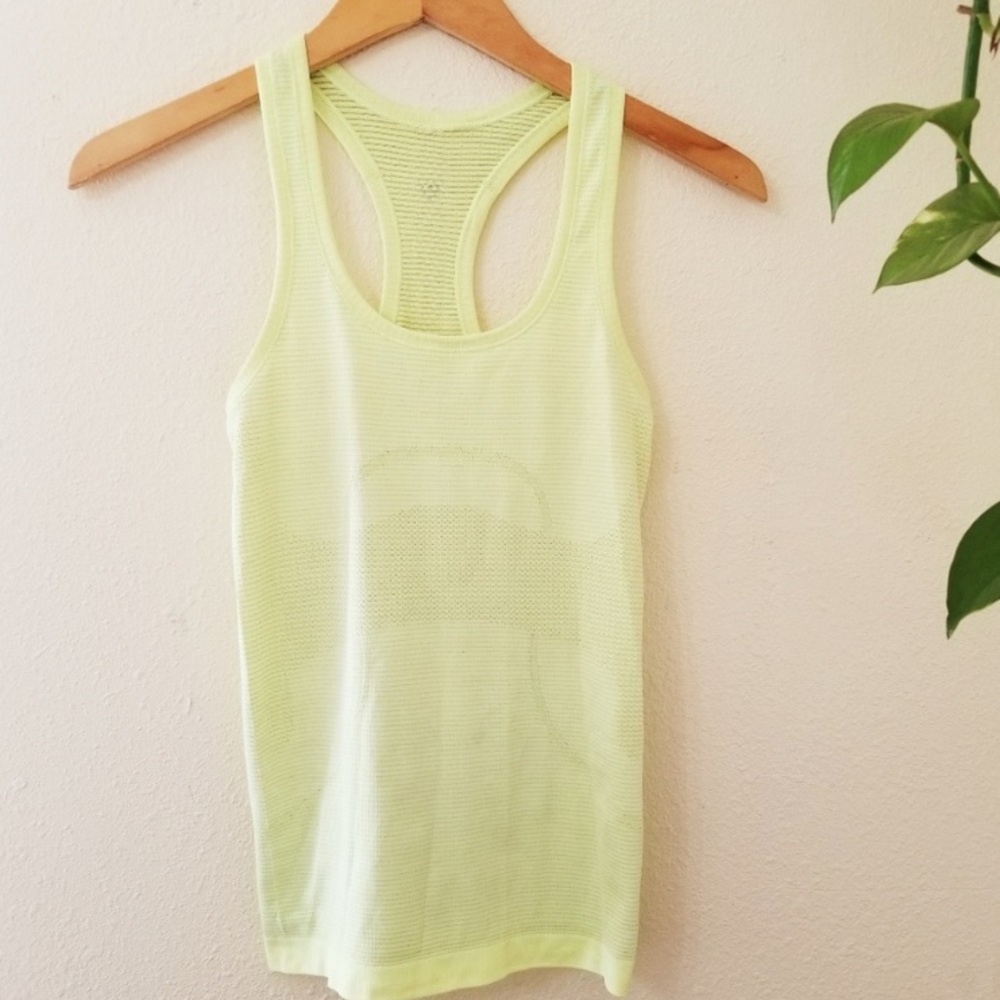 Lululemon Swiftly Tech Racerback Tank Yellow 2